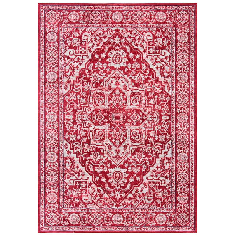 SAFAVIEH Brentwood Þordis Oriental Medallion Rug - 2' x 4' - Red/Ivory