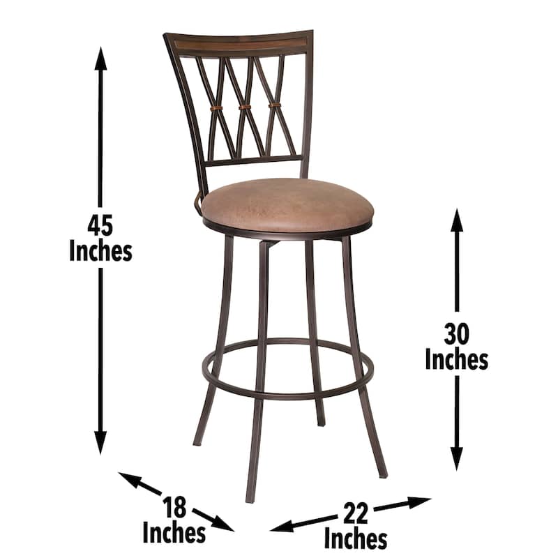 American Swivel Barstool, Iron Art High Chair, Island Dining Chair, Bistro Counter Chair, Cafe Patio Retro Chair