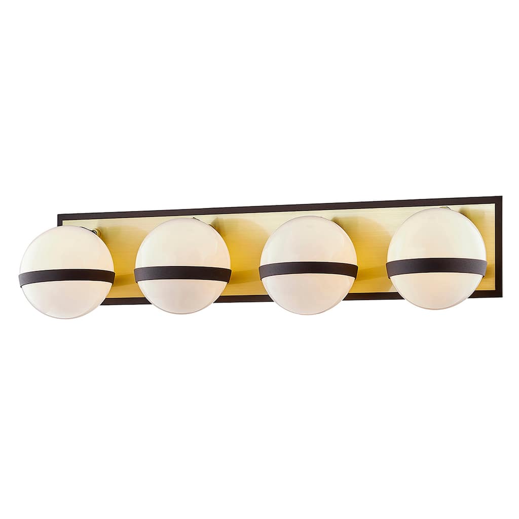 Troy Lighting Ace Vanity with Opal White Glass