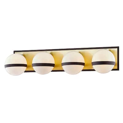 Troy Lighting Ace Vanity with Opal White Glass