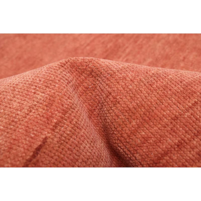 ECARPETGALLERY Hand-knotted Pak Finest Gabbeh Copper Wool Rug - 7'8 x 9'11