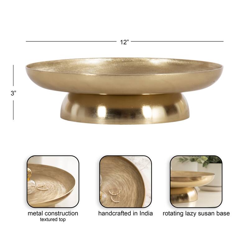 Kate and Laurel Stovring Round Lazy Susan Tray
