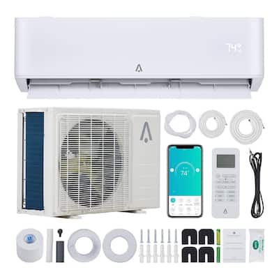 18000 Btus Wall Mount Split Air Conditioner with Heating System - N/A