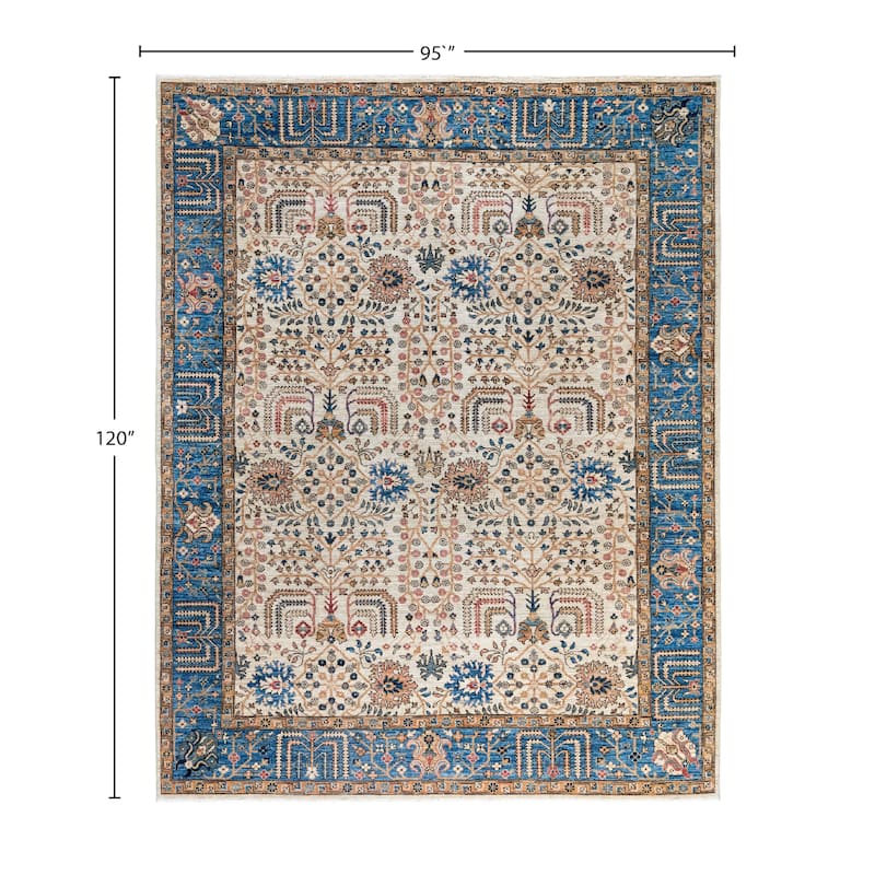 Serapi One-of-a-Kind Hand-Knotted Area Rug - Ivory - 7' 11" x 10' 0"