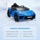 preview thumbnail 32 of 44, 12V Kids Ride on Car Licensed Corvette Battery Powered Car Toddles Electric Sports Car Toy