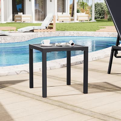 Outdoor Side Table Square Patio End Table