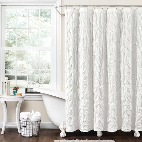 Lush Decor Ravello Pintuck Shower Curtain