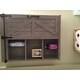 Cates Wood Wall Storage Cabinet with Vanity Mirror and Barn Door