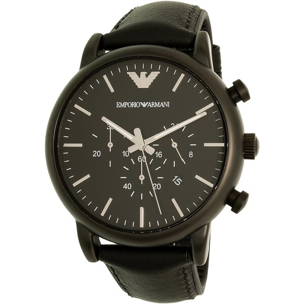 emporio armani luigi black watch