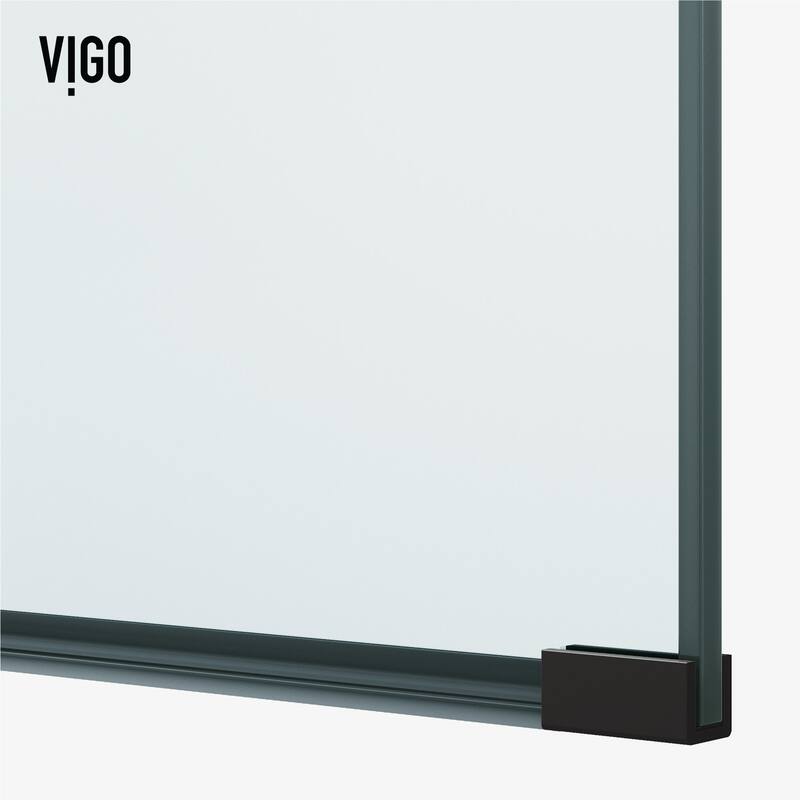 Vigo VG6094GCL3478 Arden 78" High x 34" Wide Hinged Framed Shower Door