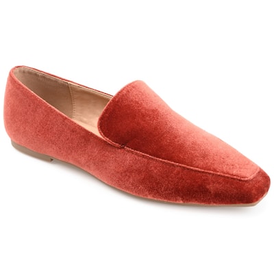 Journee Collection Women's Silas Slip On Square Toe Loafer Flats