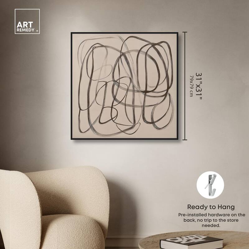 Unbroken Line II Canvas by Art Remedy
