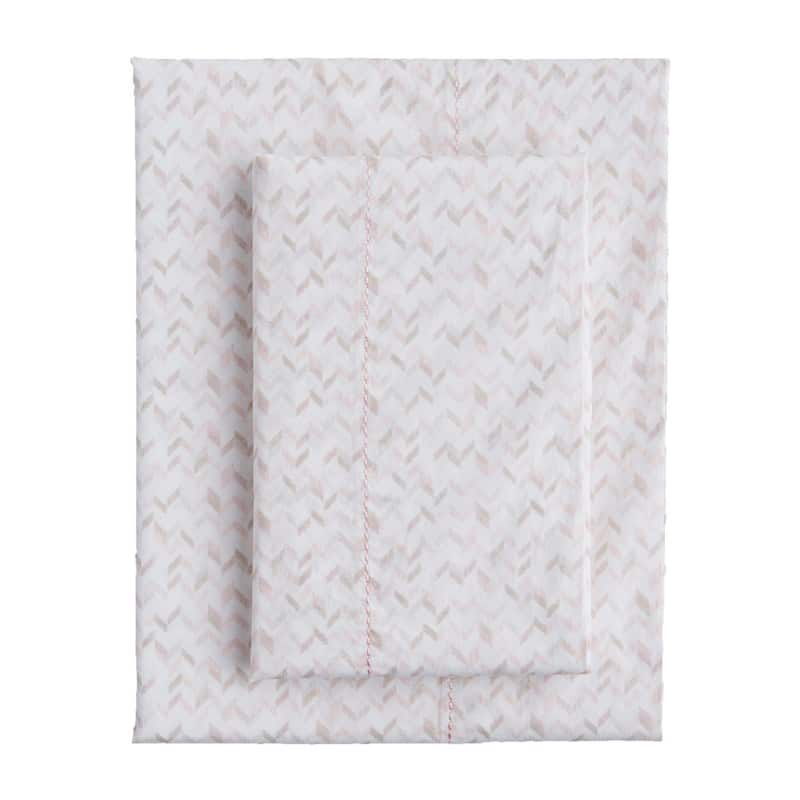 Splendid Soft Herringbone Cotton 300 Thread Count 4 Piece Set - Twin