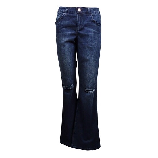 flare destroyed jeans