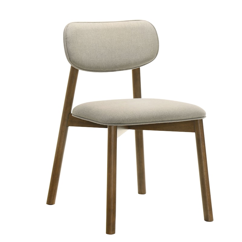 Furniture of America Megan Midcentury Walnut Wood Dining Chairs (Set of 2)