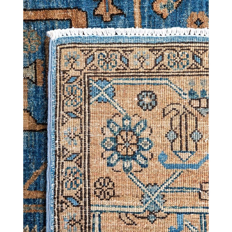 Serapi One-of-a-Kind Hand-Knotted Area Rug - Light Blue, 8' 0" x 10' 0" - 8' 0" x 10' 0"