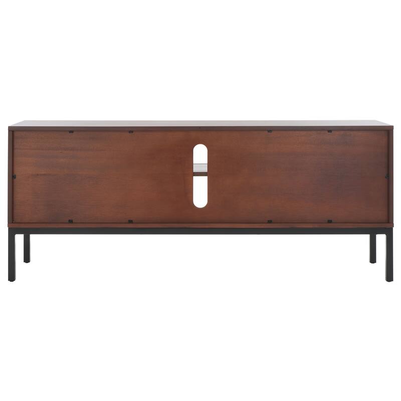 SAFAVIEH Zadie 1 Shelf Rattan Media Stand - 54" W x 15" D x 22" H