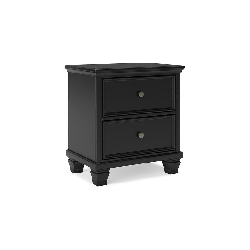 Signature Design by Ashley Lanolee Black 2 Drawer Nightstand