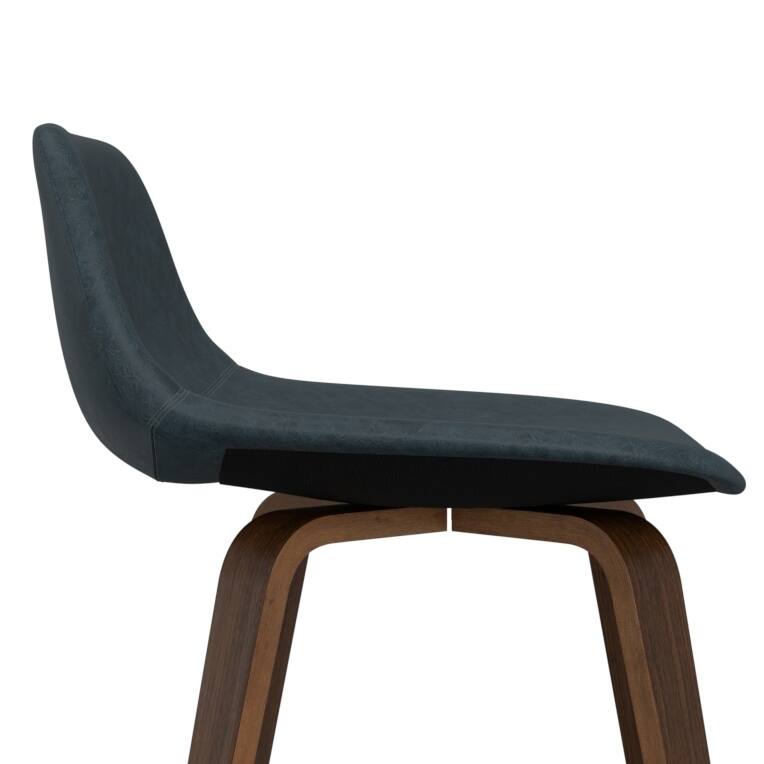 WYNDENHALL Cacey Mid Century Modern Bentwood Counter Height Stool (Set of 2) - 20.7'' x 21.1'' x 36.6