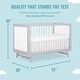 preview thumbnail 3 of 9, Dream On Me Carter 5-in-1 Full Size Convertible Crib