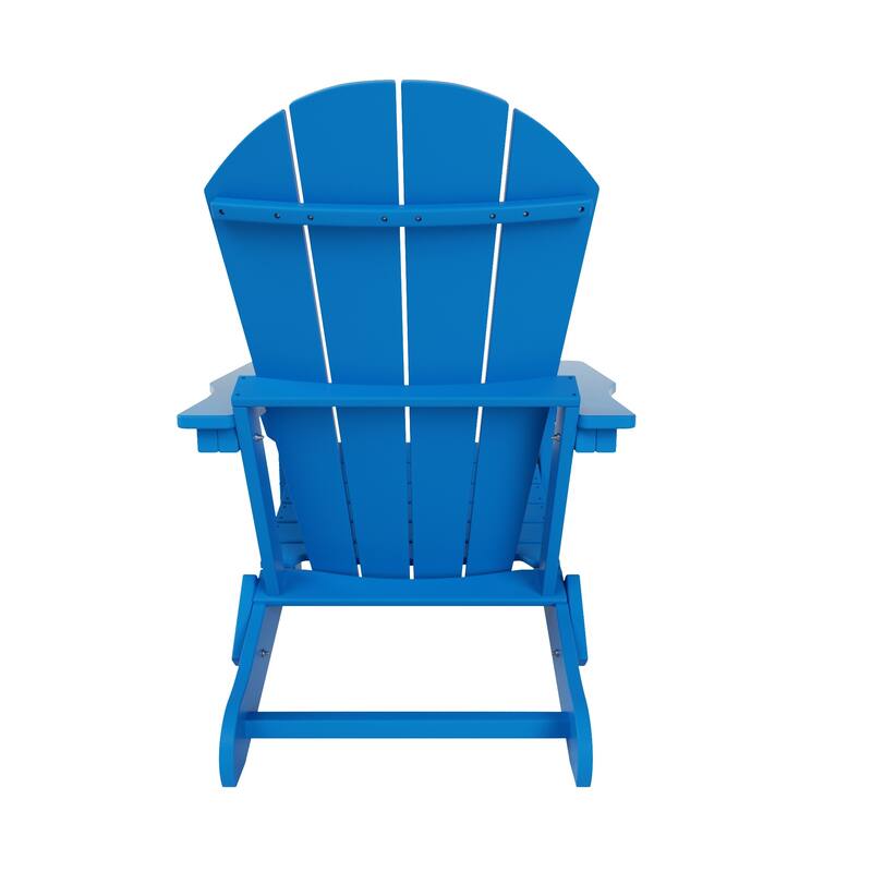 POLYTRENDS Laguna Folding Poly Eco-Friendly All Weather Outdoor Adirondack Chair