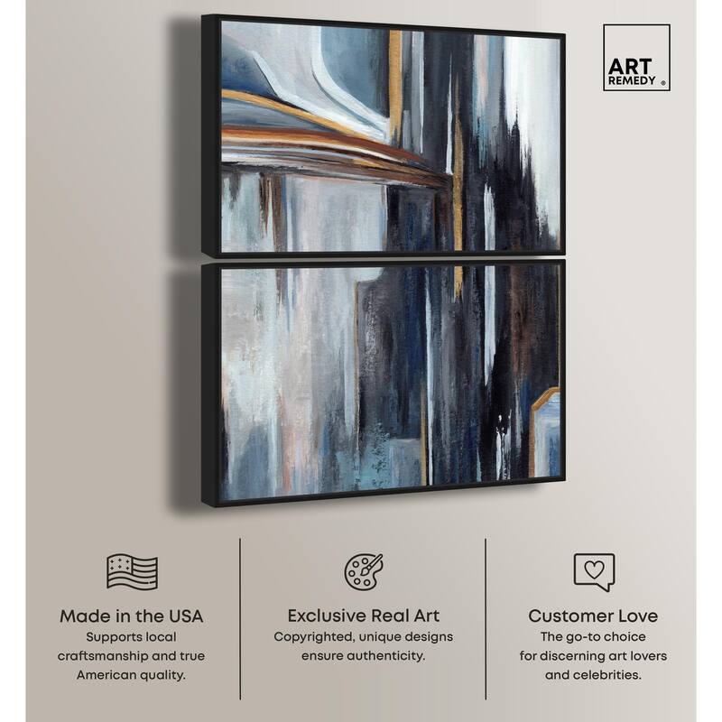 Aftereffect Canvas Set of 2 by Art Remedy