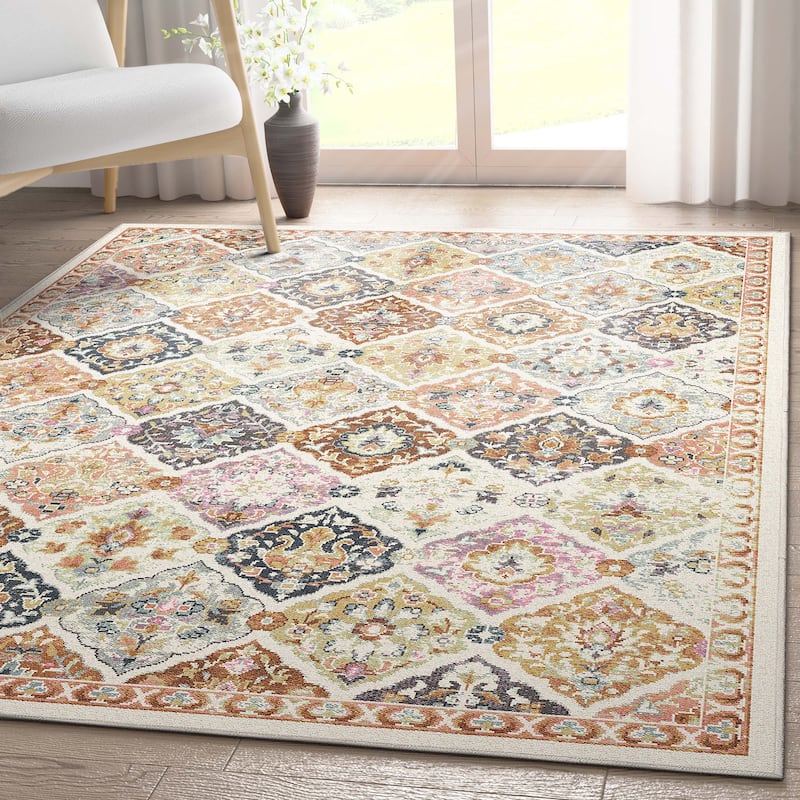 Well Woven Apollo Maeve Vintage Bohemian Machine Washable Rug