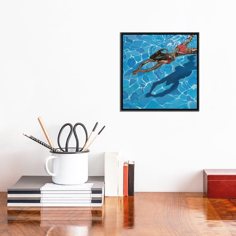 iCanvas "Rouge" by Antoine Renault Framed