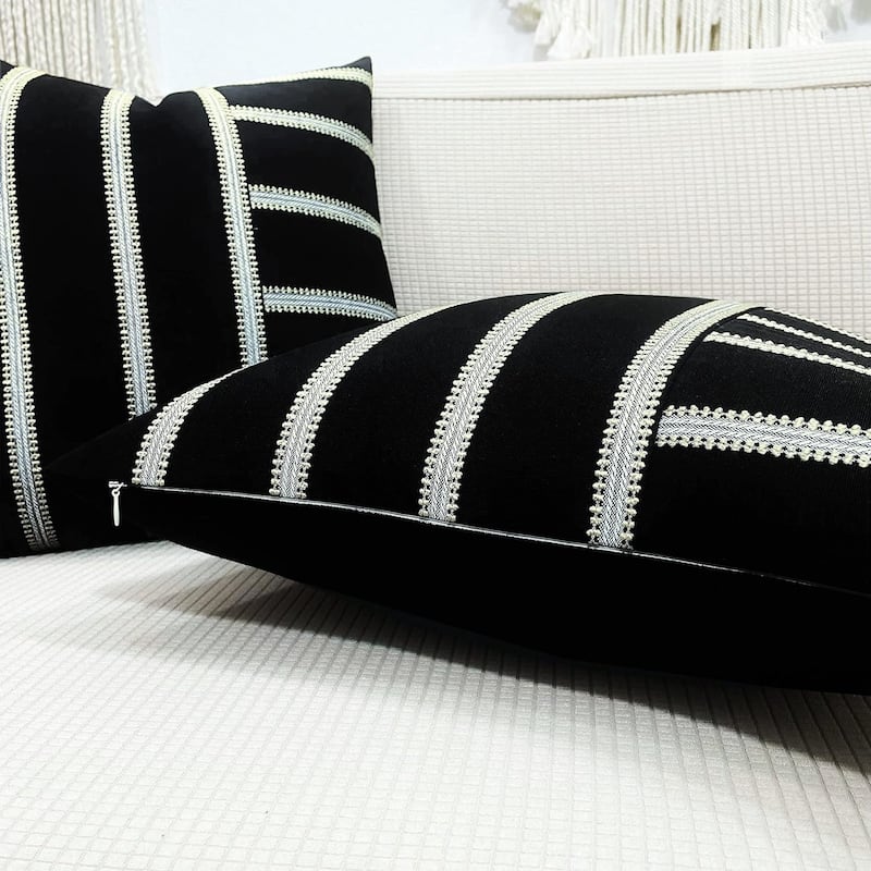 Stripe Patchwork Throw Pillow Cover Cushion Cover Pillow Cover for ...