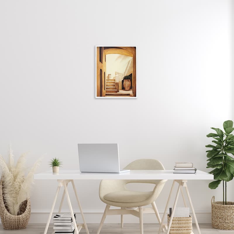 Stupell Timeless Architecture Interior Framed Giclee Art Design By Eduardo