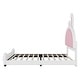 preview thumbnail 20 of 24, Twin Size Upholstered Platform Bed with Rabbit Shaped Headboard
