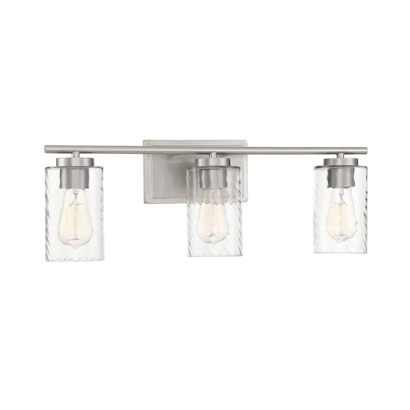 Meridian M80038 3 Light 24" Wide Bathroom Vanity Light with Swirl