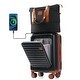preview thumbnail 24 of 39, Front Opening 20-Inch Carry-On Luggage with Expandable Travel Bag Set Black