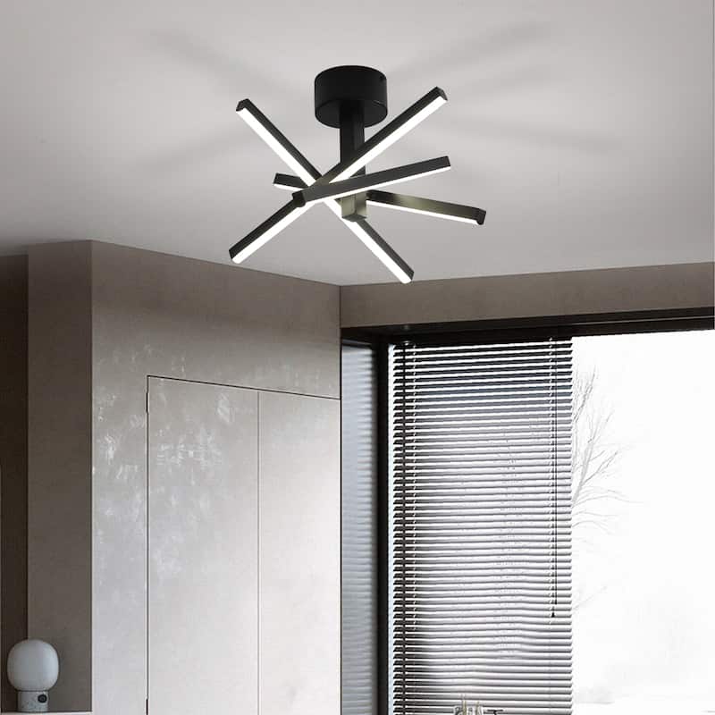 Modern LED Semi Flush Mount Ceiling Lamp