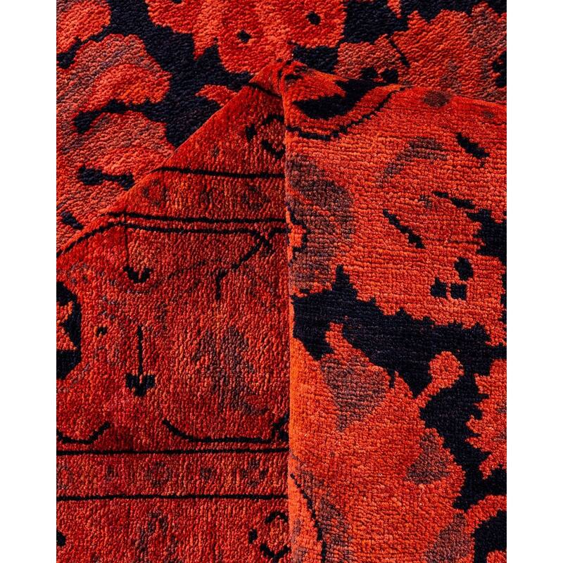 Vibrance, One-of-a-Kind Hand-Knotted Area Rug - Orange, 6' 0" x 9' 2" - 6' 0" x 9' 2"