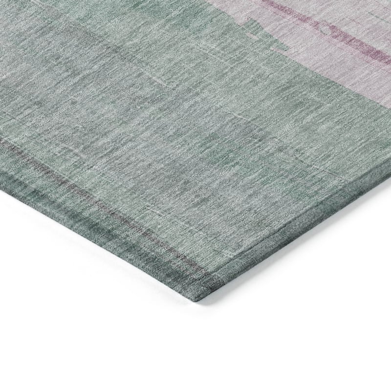 HomeRoots Abstract Transitional Rectangle Outdoor Rug