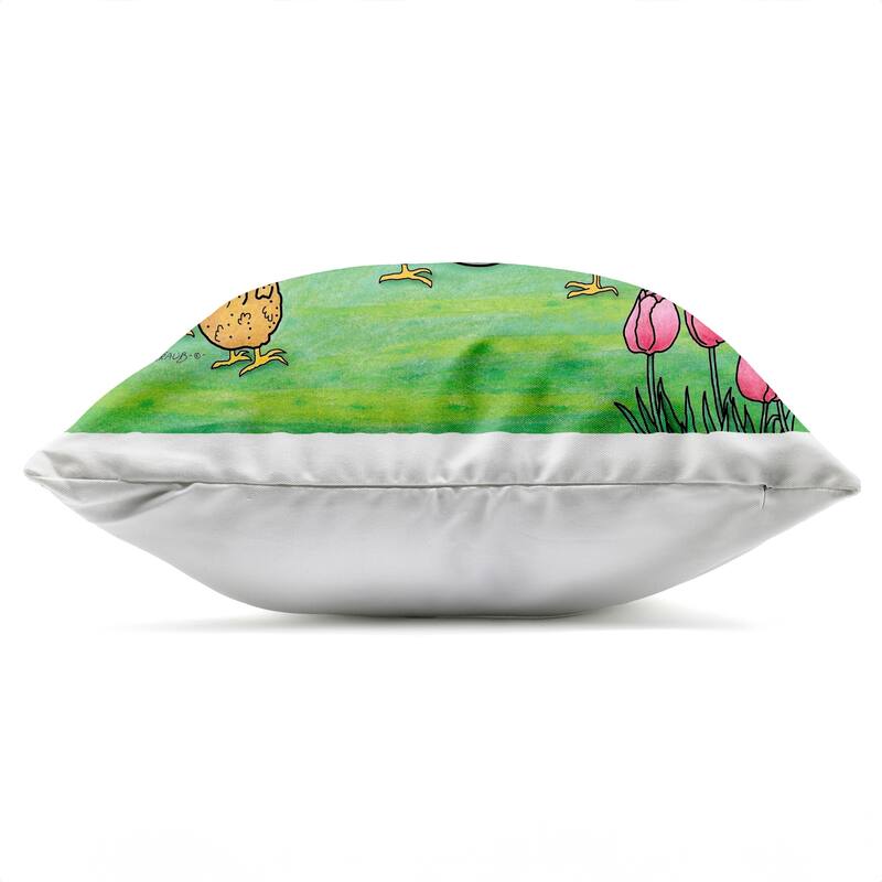 Stupell Busking Cow with Audience Printed Outdoor Throw Pillow Design by Roger Straub