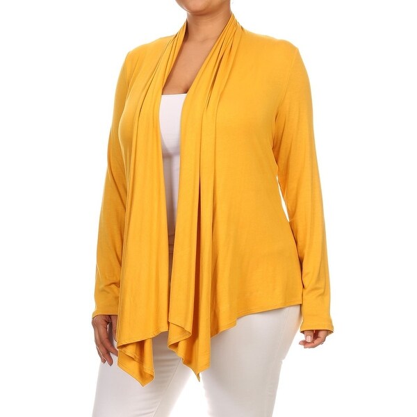 women's plus size mustard coat