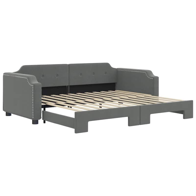 vidaXL Day Bed Upholstered Sleeper Sofa Bed for Bedroom Living Room Fabric