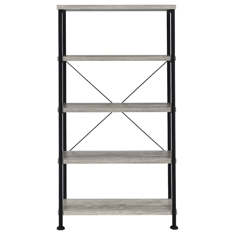 Analiese Farmhouse 63-inch 4-shelf Bookshelf - 31.50" x 14.25" x 63.00"