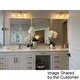 preview thumbnail 5 of 9, Bela Modern Gold 3-Light Bathroom Vanity Light Globe Glass Wall Sconces - L22"x W7"x H9"