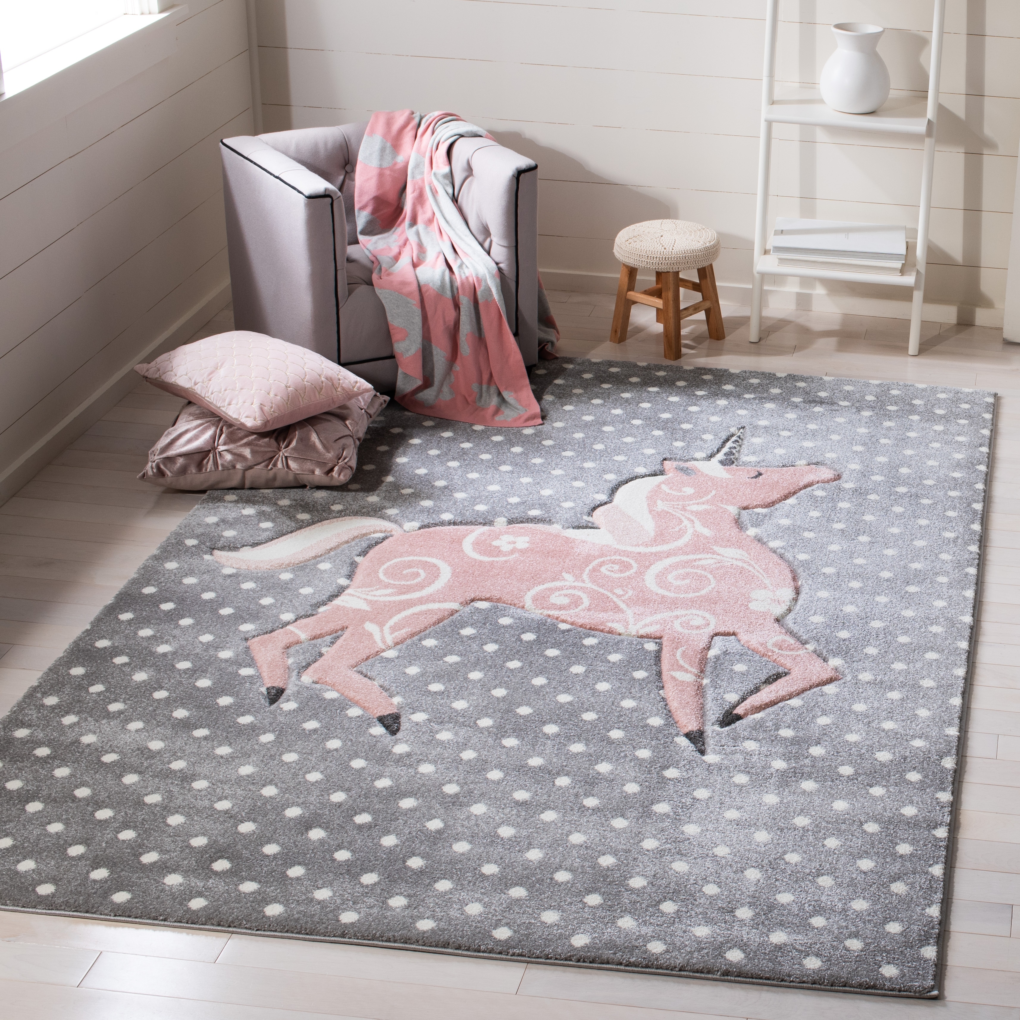 SAFAVIEH, Carousel Kids Mareke Unicorn Rug