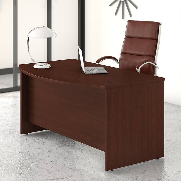 Studio C 60w X 36d Bow Front Desk By Bush Business Furniture On Sale Overstock 30826780