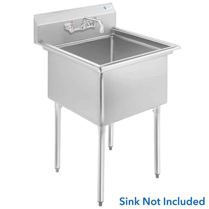 Commercial Wall Mount Sink Faucets 8in Center w Swivel Spouts NSF