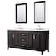 Option Dark Espresso, Chrome Trim, White Quartz Top