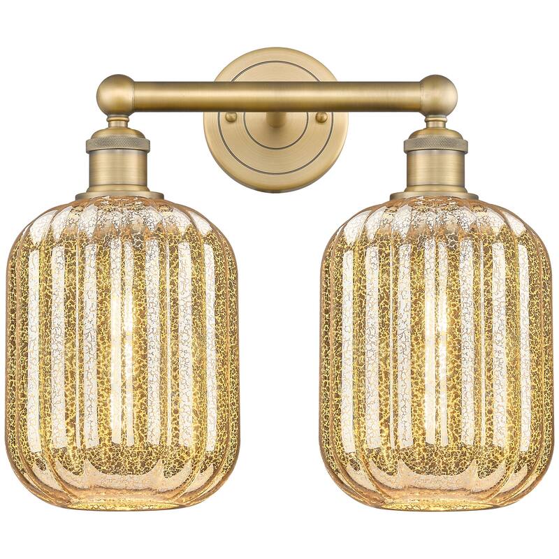 Innovations Lighting 616-2W-14-16 Preston Vanity Preston 2 Light 16" - Brushed Brass / Mercury