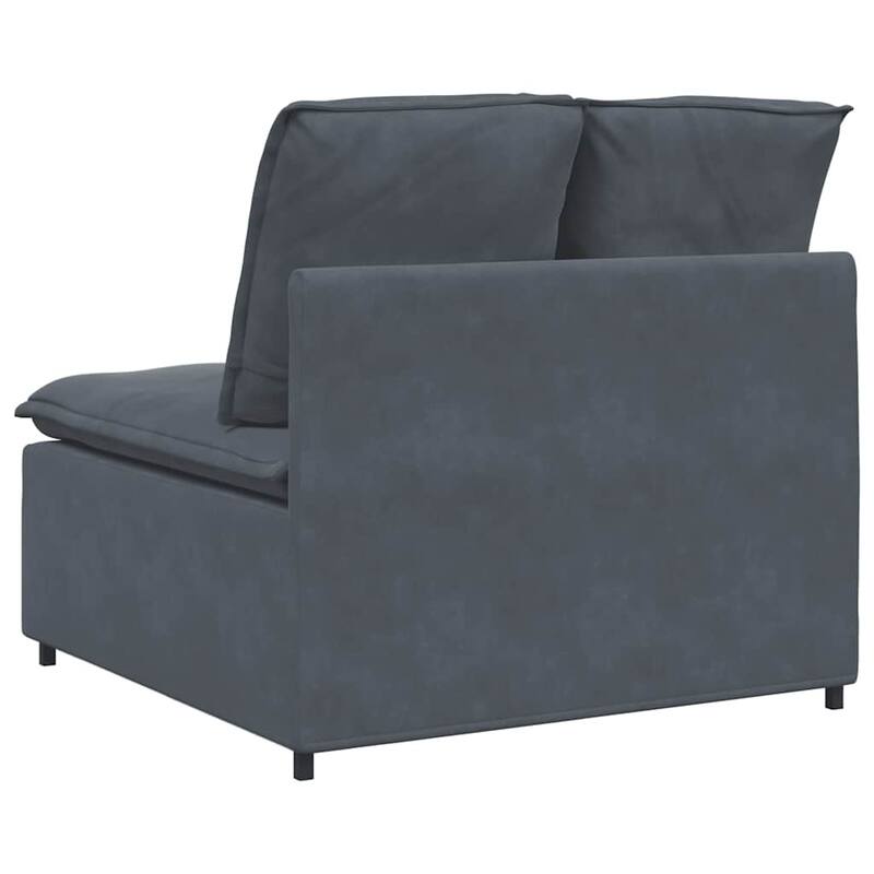 vidaXL Modular Sofa Dark Grey