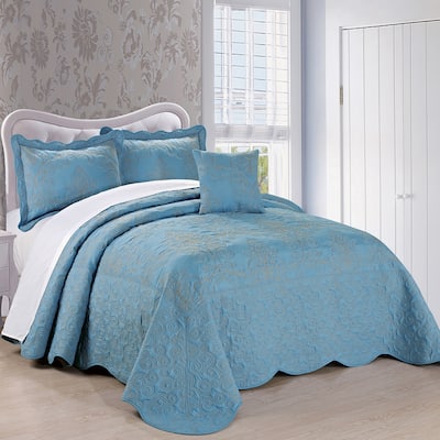 Serenta Damask Oversized 4-piece Bedspread Set