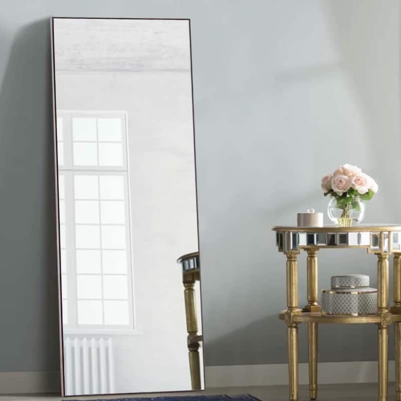 Dovelina Modern Full Length Floor Mirror - Freestanding Vanity Mirror for Bathroom or Living Space