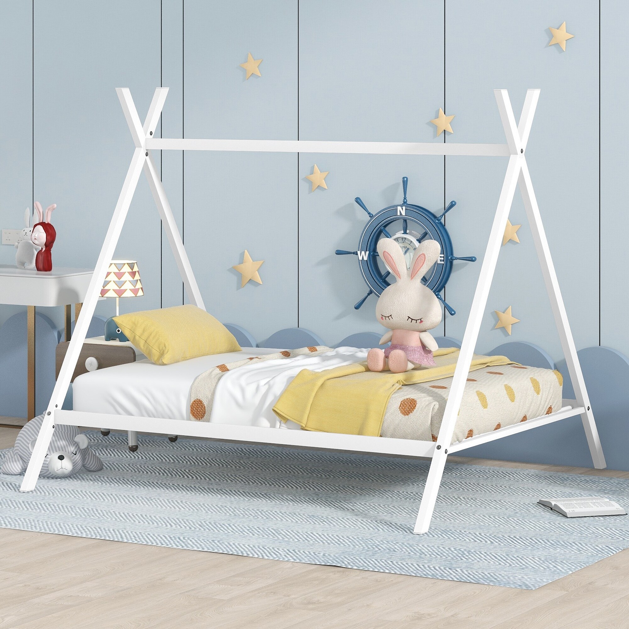 White teepee bed top